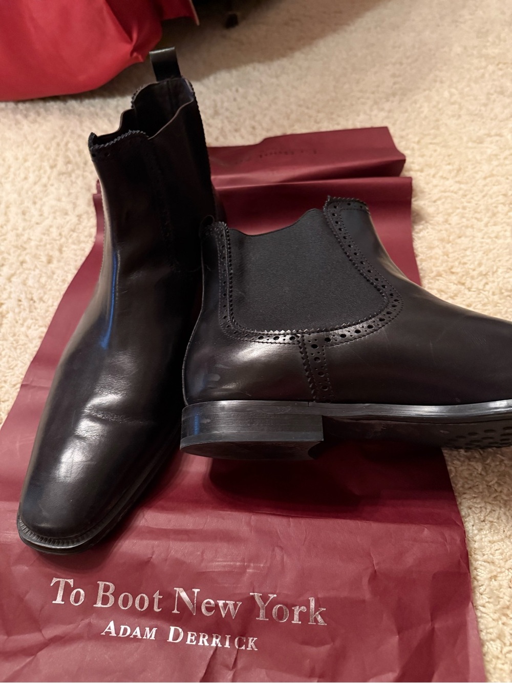 Men’s black boots